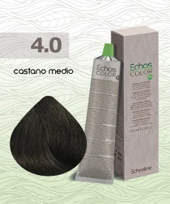 Echos Color – Crema colorante capelli – 4.0 Castano Medio – 100 ml