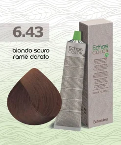 Echos Color – Crema colorante capelli – 6.43 Biondo Scuro Rame Dorato – 100 ml