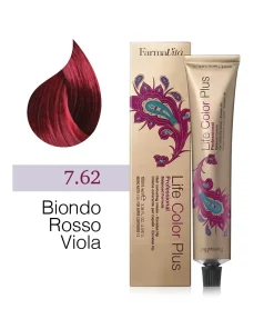 FarmaVita – Life Color Plus Professional – Crema Colorante per Capelli – 7.62 Biondo Rosso Viola – 100 ml
